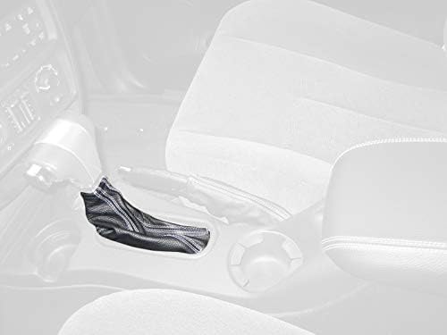 RedlineGoodsgear gaiter (gaitor) compatible with Chevrolet Trailblazer 2002-09. Tailor made - not universal! Genuine top-grade Italian Black suede (Alcantara) with Blue thread
