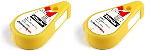 HellermannTyton RO514 Rite-On Self-Laminating Label Dispenser, 0.75" X 0.375" X 1.25", Vinyl, White (Pack of 200) (Тwo Рack)