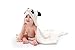 Mother Panda Ultra Soft Bamboo Hooded Baby Bath Towel, 30-Inch-by-35-Inch