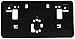 OE Replacement Mazda Mazda3 Front Bumper License Bracket (Partslink Number MA1068103)