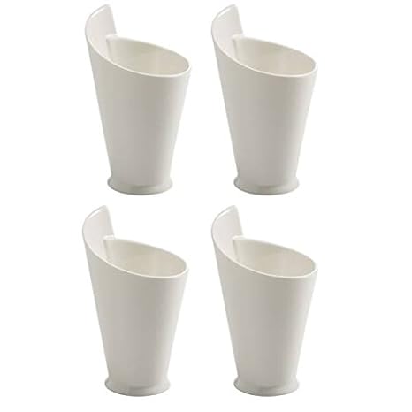 Maxwell & Williams 4er Set Pommesschalen White Basics Round H. 15,5cm Porzellan