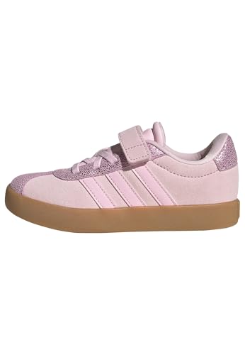 Adidas Unisex-Kids VL Court 3.0 Elastic Lace, Clear Pink/Clear Pink/Gum, 2 Image