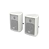 Audibax, Picolo PR-41 kastluidspreker, hifi-luidspreker en geluidsdemping, vermogen 75 W, wandhouder, paar, wit…