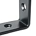 30mm Black Corner Brace L Bracket Corner Bracket Right Angle Brace Brackets Fastener Stainless Steel/Pack of 15