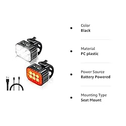 Hipeak Bike Lights for Night Riding, IP65