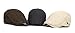 Qunson Men's Cotton Flat Ivy Gatsby Newsboy Driving Hat Cap Light Khaki