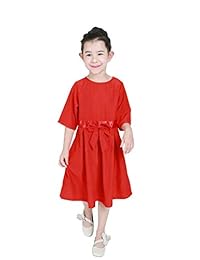 YMING Vestido corto de verano para madre e hija, con línea A