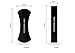 Nano Rubber Cell Phone Pads, Cell Phone Stand Mount, Phone Holder for Car, Gel Pads, Cell Phone Pads Universal Sticker, Multi-Function Mobile Phone Holder Sticky Anti-Slip Stick (Blabk)