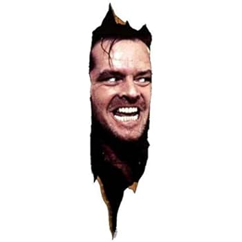 Amazon.com: The Shining Here's Johnny Repositionable Door or Wall Decal ...
