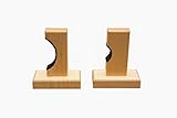 Cypress Sunrise Baseball Bat Display Holder Rack for Wall Mount - Replaces Case or Stand - Solid Wood w/Felt Liner and Hidden Screws- Natural or Black Color Option