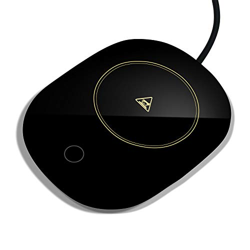 G-AOA Coffee Warmer Cup Warmer Auto Shut of Mug Warmer Electric Coffee Heater Plate (up to 131â„‰/55â„ƒ) Beverage Warmer Heater Plate for Office&Home Hot Cocoa Tea Water Milk or Candle Wax (Black)