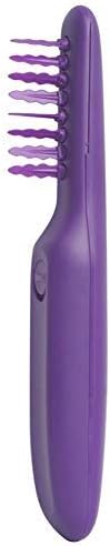 Tame The Mane Electric Detangling Brush With Brush Cover,Wet Or Dry Battery Powered Brush For Adults Kids Purple