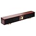 Connectland 17 Inch Stereo 2.0 Channel USB Powered Speaker Sound Bar for Desktop, Laptop, Cell Phone, TV, Tablet PC/Mac/Linux/Android/iPhone/iPad Dark Walnut CL-SPK20150