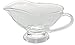Bezrat Gravy Boat - Large 10 oz crystal Coupe Shaped Gravy Sauce Boat 1 Pack