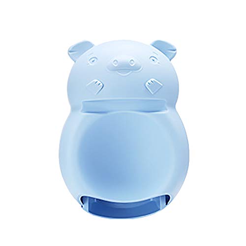 Quaanti Creative Snacks Storage Box - Double Layer Container - Household Plate Dish Organizer - Perfect for Snacks, Fruit, or Pistachio/Sunflower Seeds Storage Box - Phone Slot (Blue)