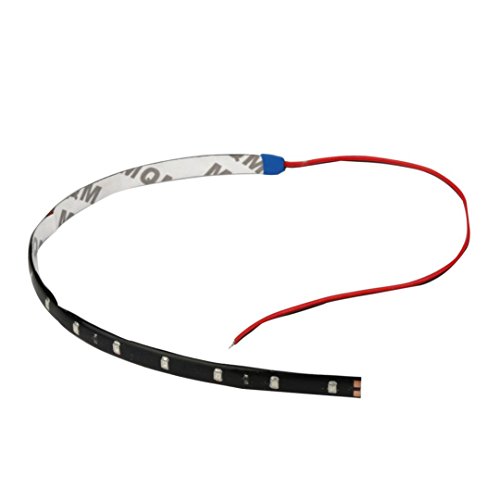 Glumes Light Bar LED Flexible Strip, 4 x 30cm 15 LED, Waterproof Truck Tailgate Running Turn Signal Brake Reverse Tail light For Pickup Trailer SUV RV VAN Car Towing Vehicle,No-Drill (red) - Thumbnail 3