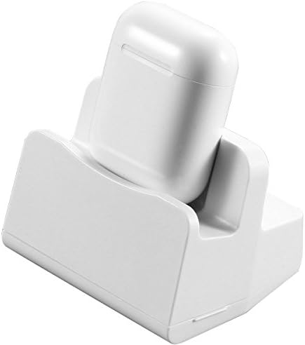 Airpods Charging Dock Stand for Apple Wireless Bluetooth Headphone Case and iphone X/8/7/ 7 Plus(White)