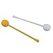TOOGOO(R) 2Pcs Honey Dipper Jam Stir Sticks Long Handle Yellow + White