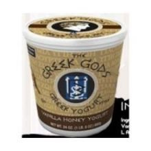 Greek Gods Vanilla Honey Greek Yogurt, 24 Ounce - 6 per case.