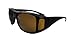 ELLITE HD Clear Vision UV Protection Wraparound Glasses Wear Over Day Sunglasses Eyewear - Brown
