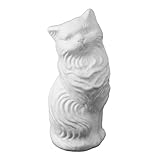 White Kitty-Cat Money Bank: Large Blow-Mold - Classic Retro Design by Fantazia Marketing