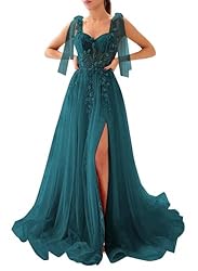 Dymaisei Sweetheart Lace Prom Dresses Spaghetti