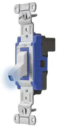 Illminatd Wall Swtch, 1-Pole, 15A, 120/277V