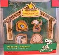 Peanuts Snoopy Wooden Christmas Pageant Display Set (00243)
