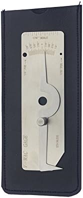 CrazyEve V-WAC Gauge (Inch) V Wac Welding Gage Biting Edge Undercut Inspection Gauge