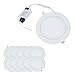Brillhood 18W 8-inch Ultra-thin Round LED Recessed Ceiling Panel Down Light Lamp with Driver, 1440lm, 110W Incandescent Equivalent, 6000K (Cool White), Home, Office, Commercial Lighting, 10-Pack