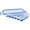 Emsa 514549 CLIP & CLOSE IJsblokjesbox, met vers deksel, voor 24 ijsblokjes, flexibele bodem, 100 procent dicht, zelfs…