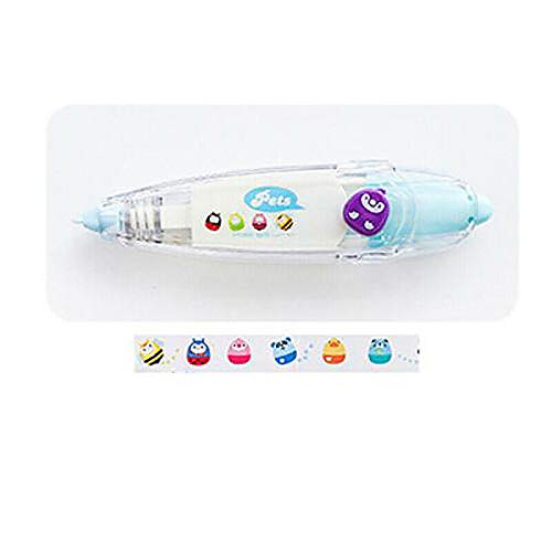 SUPERTOOL Decorative Correction Tape Pen, Cute, Vivid Design Patterns,Tumbler, for DIY/School/Decoration (1 Pcs)