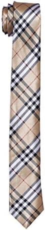 Tiemaster Yogo's Stylish Formal Men's Tie/Premium Beige Skinny Tie/Partywear Men's Tie