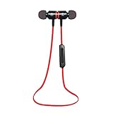 HT Headphones Bluetooth Headphones - Bluetooth 4.1 Wireless , Stereo Sports Earbuds for Running, Gym, Walking, Jogging, CVC 6.0, Noise-Cancelling, Built-in Mic, Includes Headphone Case Bag, Yellow
