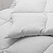 MoMA Light Gray Quilted Queen Comforter - Duvet Insert Comforter Set - Elegant Bedding for Comfort - Queen-Size Bed Comforter - Hotel Down Alternative Comforter - Quilted Design Comforter - 86
