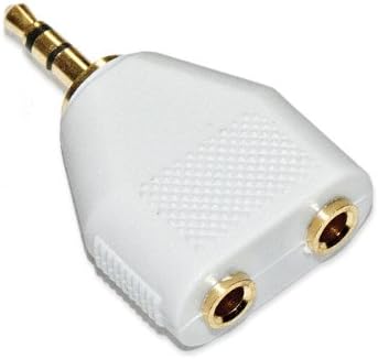 Indigo Banana 3.5 mm Gold Plated Splitter Adapter for Headphone - White