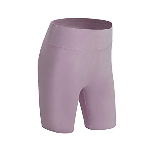 JOYFEEL Women's Knee Length Ultra Stretch Casual Leggings Skinny Elastic Waist Workout Yoga Active Pants Under Dresses Purple