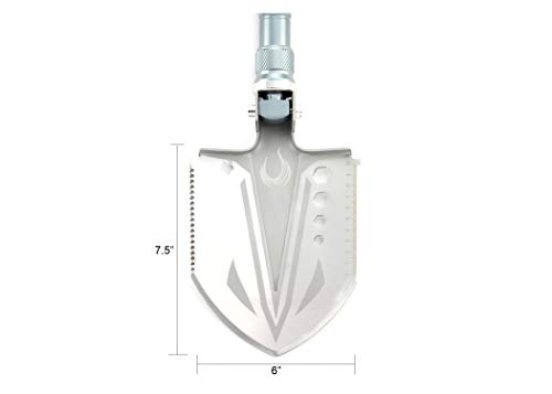 GOJAWAY 16-in-1 Survival Shovel - Multitool Camping Axe With Portable Bag