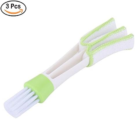 RitaClub 3 PCS Car Air Conditioning Cleaning Brush,Dust Remover, Home Tool Keyboard Blinds Cleaning Cloth tool Brush