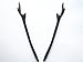 Myhsmooth Zz-bg-antlers 2 Count Hair Sticks Natural Black Sandalwood(ebony) Handmade Carved Hair Clip Shawl Hair Pins Pack of 2 Pcs :Antler