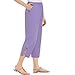 Women's Lattice Trim Capri Pants