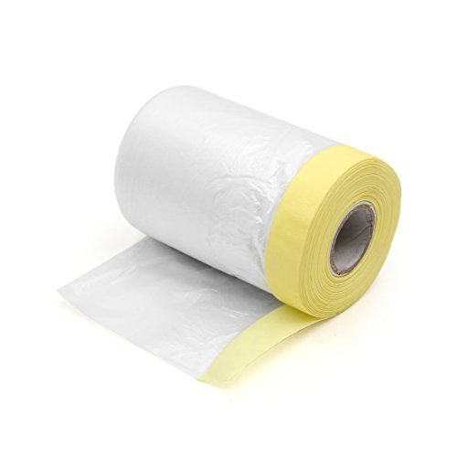 uxcell Pre-Taped Masking Film Tape for Car Decoration Auto Paint Protection 300 x 55cm