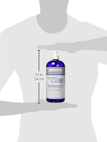 Doc Johnson TitanMen - Hydro Play Water Based Lube - Long lasting & Smooth with quick & easy clean up - Versatile and multi-purpose for all your pleasure play - 32 fl oz (946.3 mL)