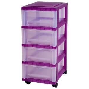 Cajonera con ruedas, cajonera con 4 cajones, cajonera de oficina