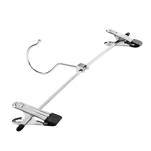 [- SONGMICS Metal Non-slip Trouser Hangers with Hooks - Chrome-plated, Heavy Duty (the Extended Ver