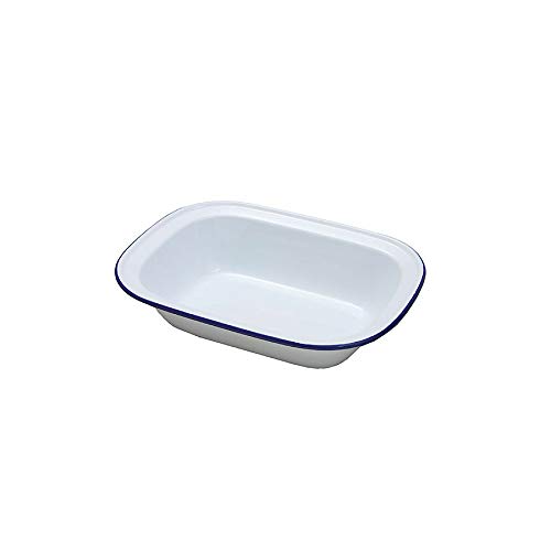 Falcon Housewares BF223 Enamel Oblong Pie Dish, 16cm