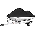 North East Harbor Black Trailerable PWC Personal Watercraft Cover Covers Fits 1-2 Seat Or 104"-115" Length Fits Waverunner, S