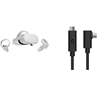 Meta Quest 2 — Advanced All-In-One Virtual Reality Headset — 128 GB with Virtual Reality Headset Cable