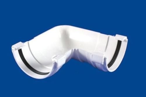 Polypipe (ex-Geberit) 110mm Terrain Crescent 2154.4.135W 135 Degree Angle White