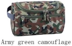 New Women and men Large Waterproof Makeup bag Nylon Travel Cosmetic Bag Organizer Case (Army green camouflage)